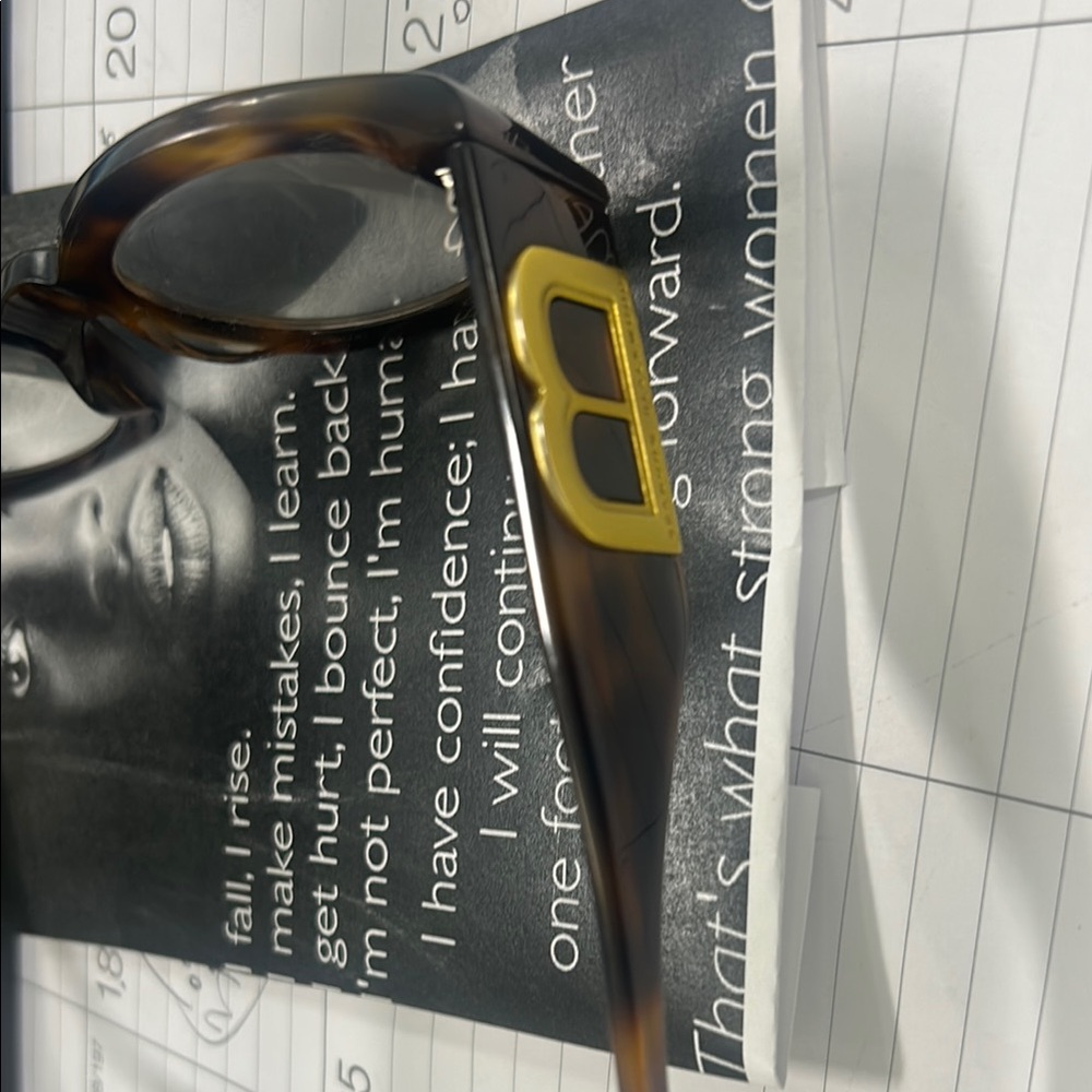 Brandon Blackwood Tortoise Shell Glasses with Gold Accent